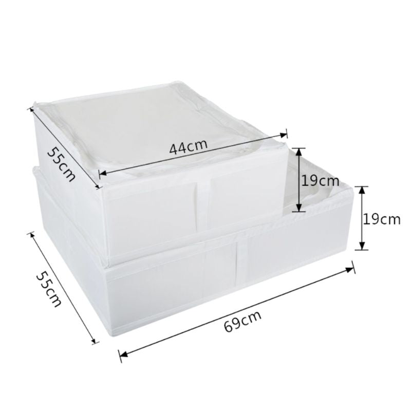 No.XJ03 衣物收納箱 床底/衣櫃大容量儲物箱 床下隱形收納盒