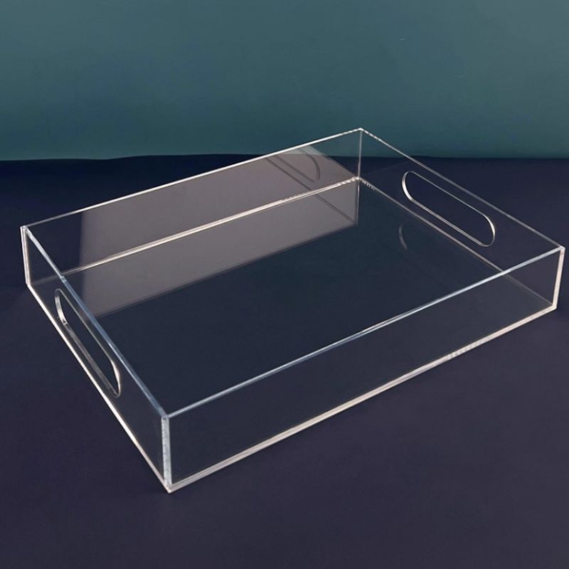 No. KT025 Custom Acrylic Tray/Storage Box - One-piece Finished Custom Tray - Minimum Order Quantity: 1 piece - Multiple styles available