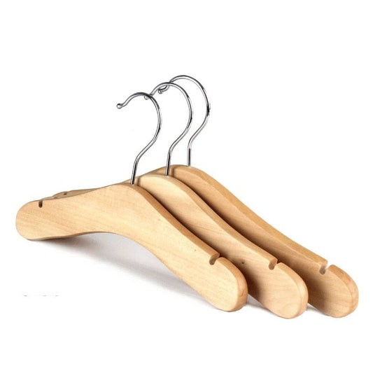 Children's solid wood clothes hanger S-2061