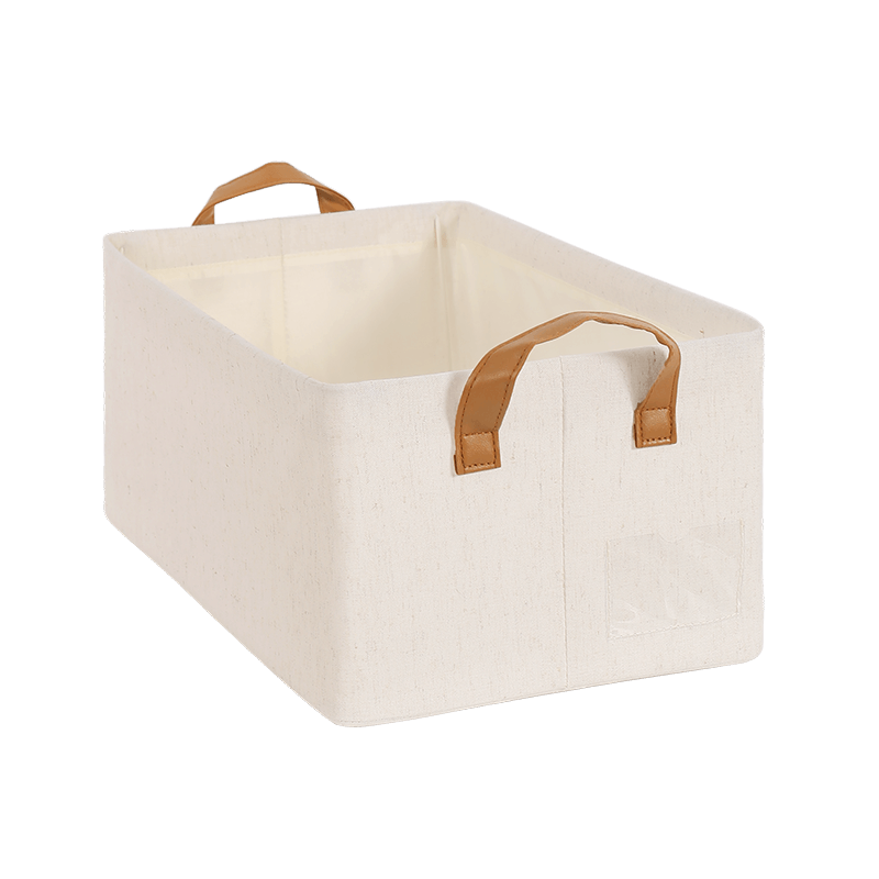 No.YWCY02高品質天山棉麻可水洗可摺疊26L收納盒 衣服衣物收納盒 收納筐【2個裝】