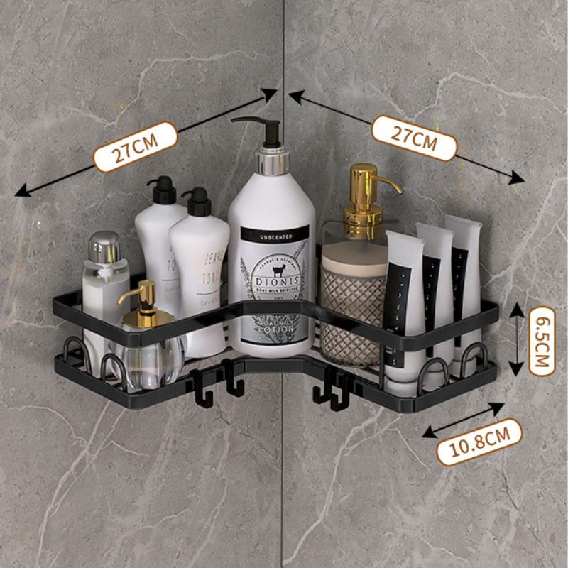 No.SY098浴室置物架 厠所整理收納架 免打孔淋浴房浴室角架 浴室三角架