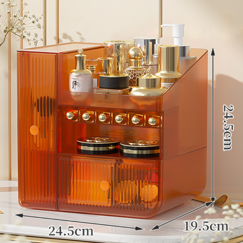 No.Y-HZ010輕奢護膚品化妝品收納盒 化妝掃收納 桌上收納盒