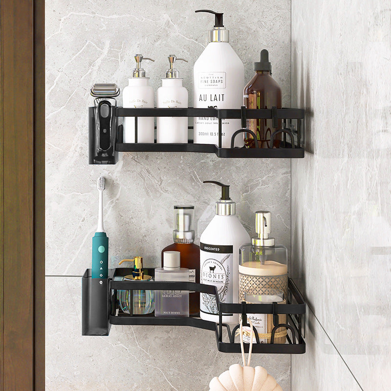 No.SY098 Bathroom Storage Rack Toilet Organizing and Storage Rack No Punching Shower Room Bathroom Corner Rack Bathroom Tripod