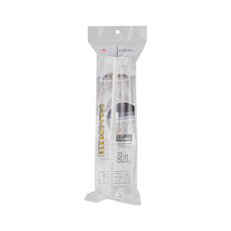 No.1095櫥櫃門上卡夾 廚房浴室免打孔掛鉤 毛巾抹布掛架 厨房收納 吊掛式五連掛架