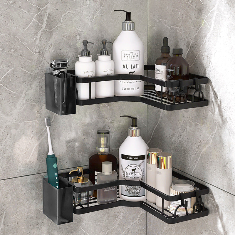 No.SY098 Bathroom Storage Rack Toilet Organizing and Storage Rack No Punching Shower Room Bathroom Corner Rack Bathroom Tripod