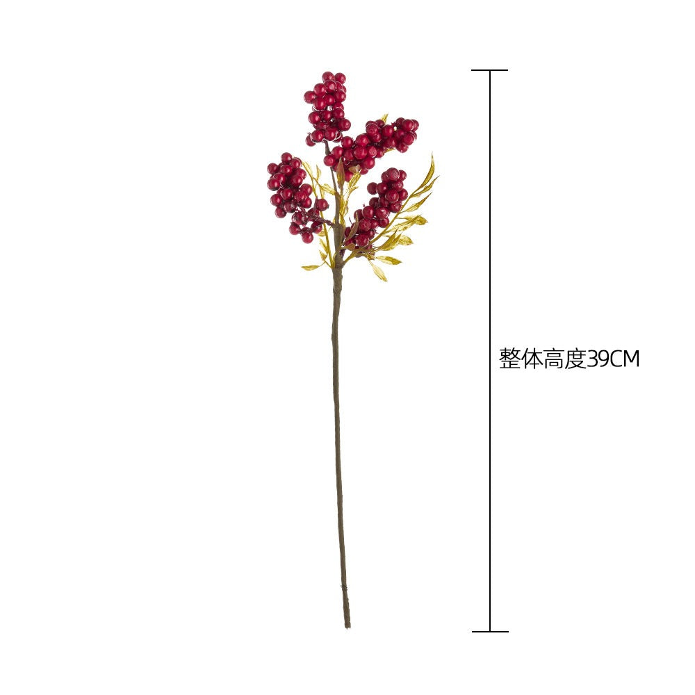 No.GF15966 Christmas berry bean branch artificial flower bean silk flower home decoration wholesale