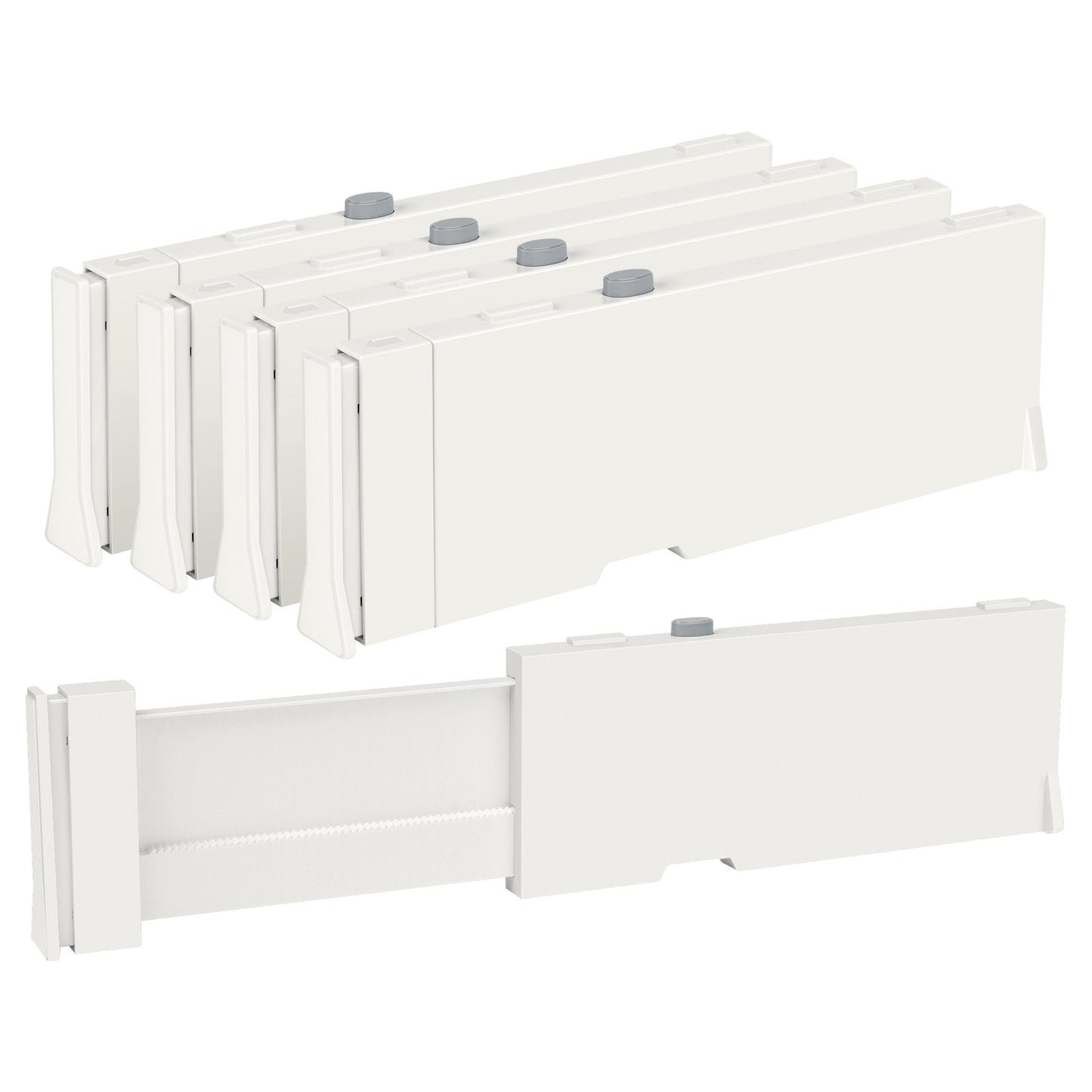 No.H02069 retractable drawer divider plastic adjustable thickened punch-free retractable cabinet layered partition wardrobe storage retractable layered partition