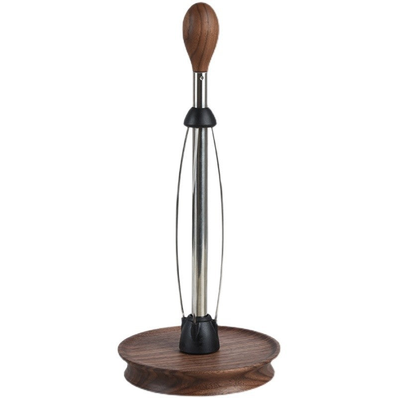 No. 41HT11 solid wood creative paper towel holder roll paper rack no punching solid wood paper towel storage rack column kitchen paper towel vertical storage rack
