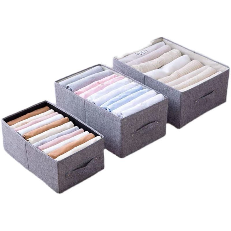 No.026 organizer recommends thick anti-cotton and linen fabric folding storage box pants and clothes storage box