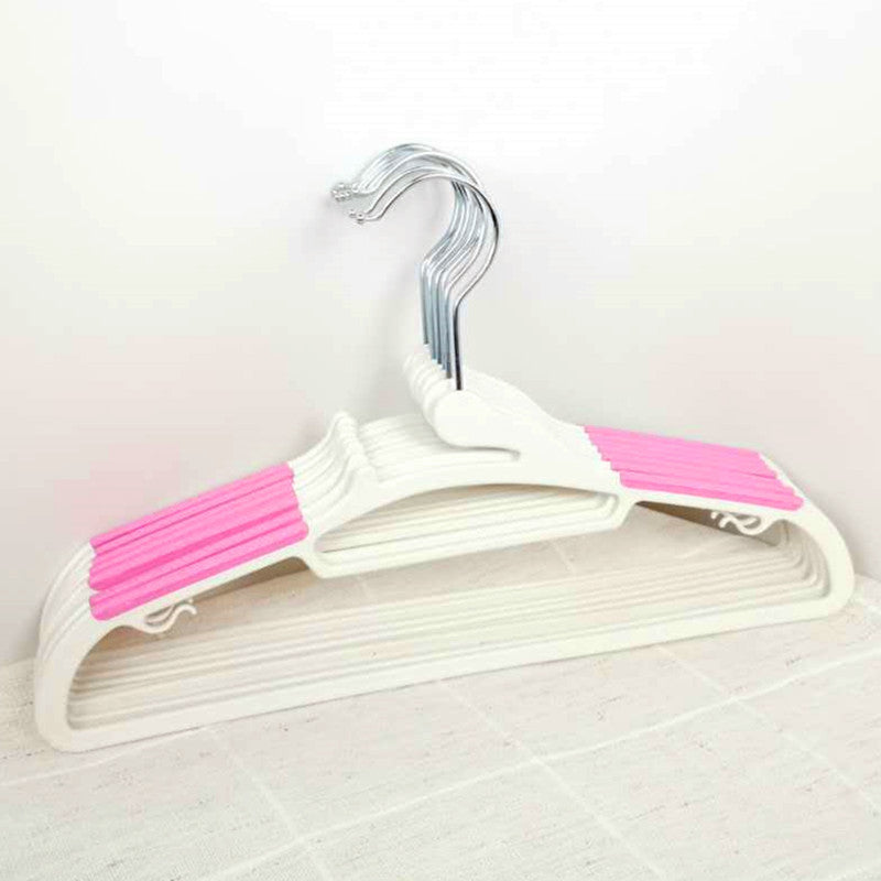 No.LX02衣架家用防滑無痕衣掛 塑料幹濕兩用衣架 兒童衣架(20個裝)
