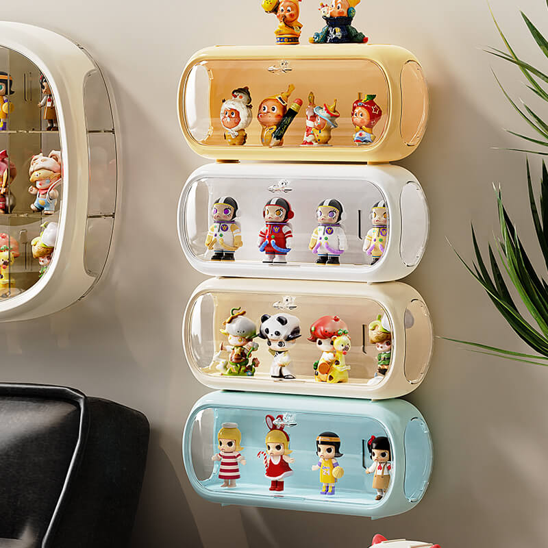 Laay Zone | No.QH-3002 Dust-proof blind box hand-made office dolls gashapon storage display box