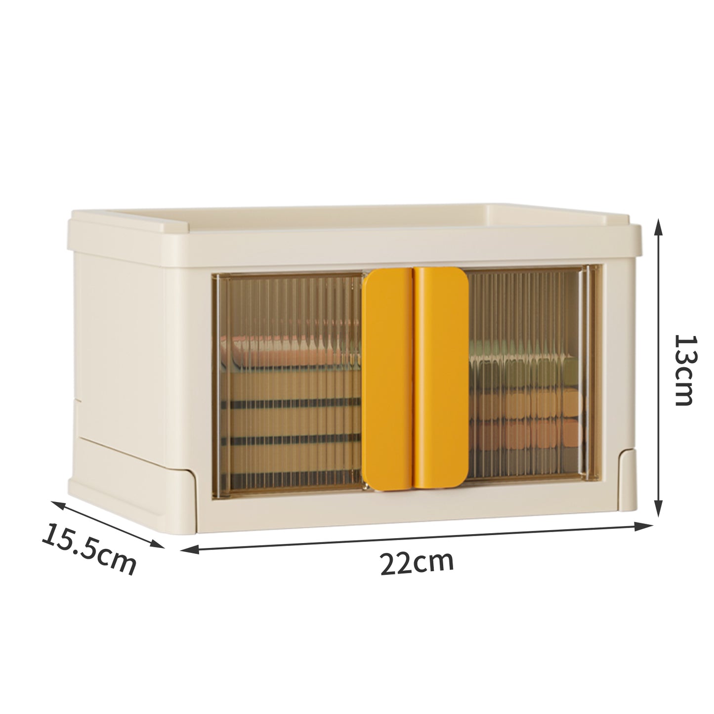 No.HE075免安裝ins風可折疊儲物箱 家用桌面整理收納盒 梳妝枱收納盒 桌上收納盒