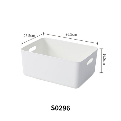 No.S0293-S0297 Plastic white storage box with lid storage box storage box plastic box