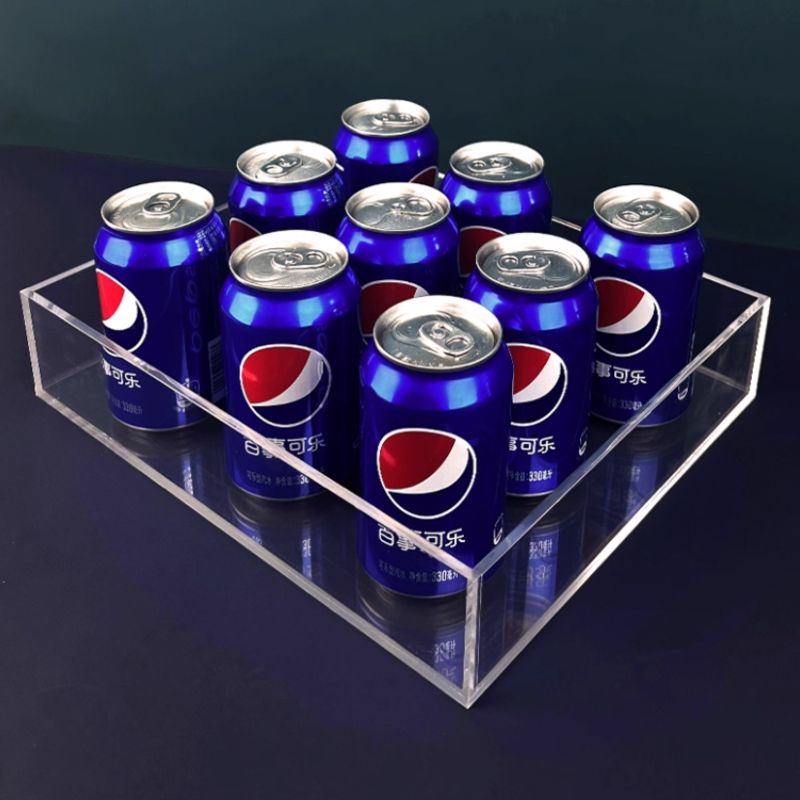 No. KT025 Custom Acrylic Tray/Storage Box - One-piece Finished Custom Tray - Minimum Order Quantity: 1 piece - Multiple styles available