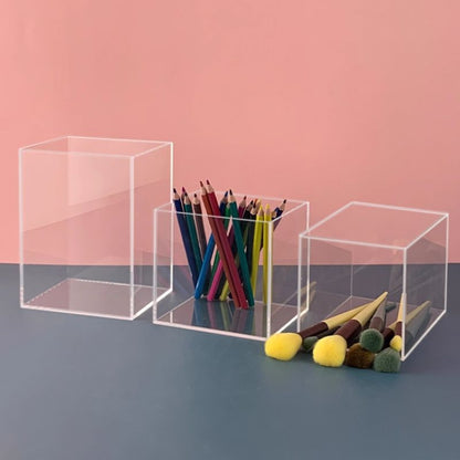 No. KT025 Custom Acrylic Tray/Storage Box - One-piece Finished Custom Tray - Minimum Order Quantity: 1 piece - Multiple styles available