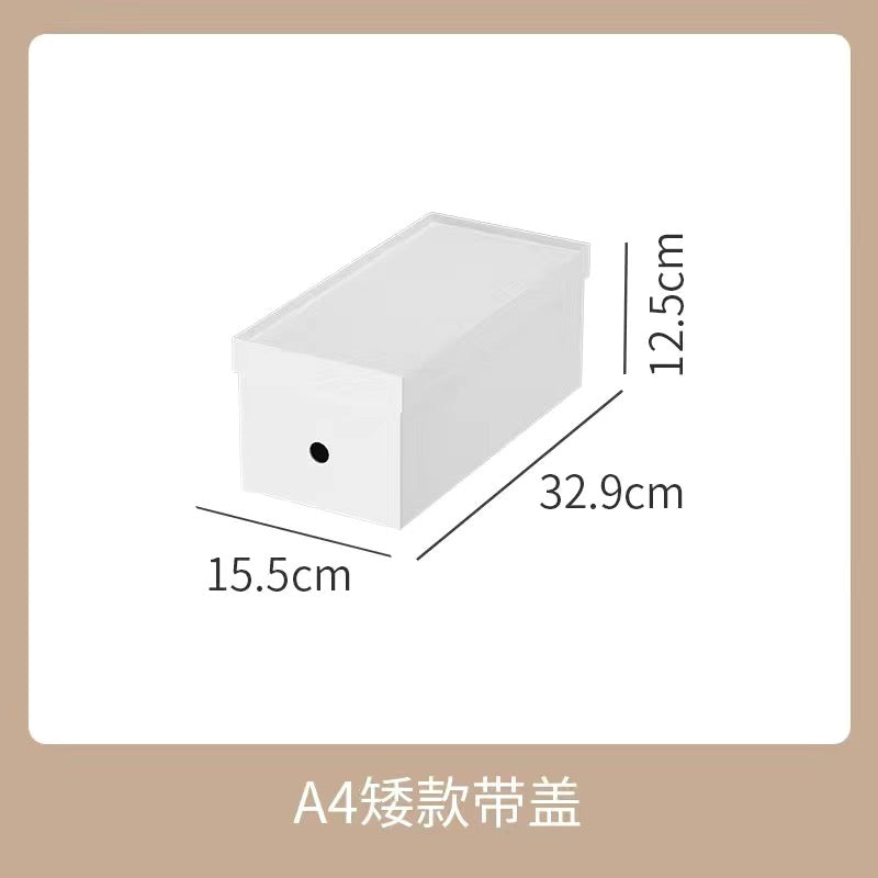 No.MZ01 white right-angle storage box bookshelf organizer office organizer organizer plastic box