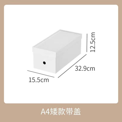 No.MZ01 white right-angle storage box bookshelf organizer office organizer organizer plastic box