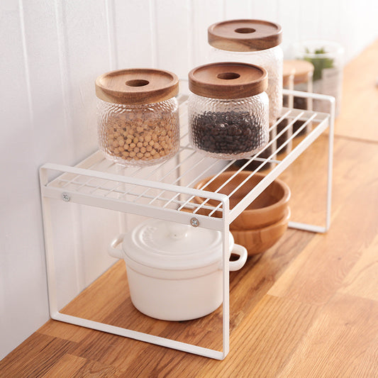 No. SYR-3008 Kitchen tiered storage rack condiment storage rack cabinet divider tiered rack dish drainer rack