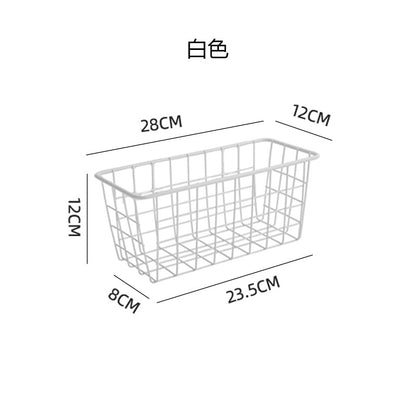 No. SYB319日式免打孔壁掛式鐵藝收納籃