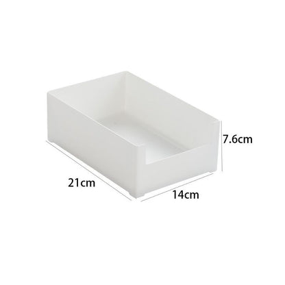 No.fs01 White Storage Box Kitchen Bathroom Drawer Organizing Storage Box