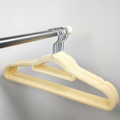 No.221 organizer recommends environmentally friendly translucent flocking, traceless and non-slip clothes hangers 【20 pieces】