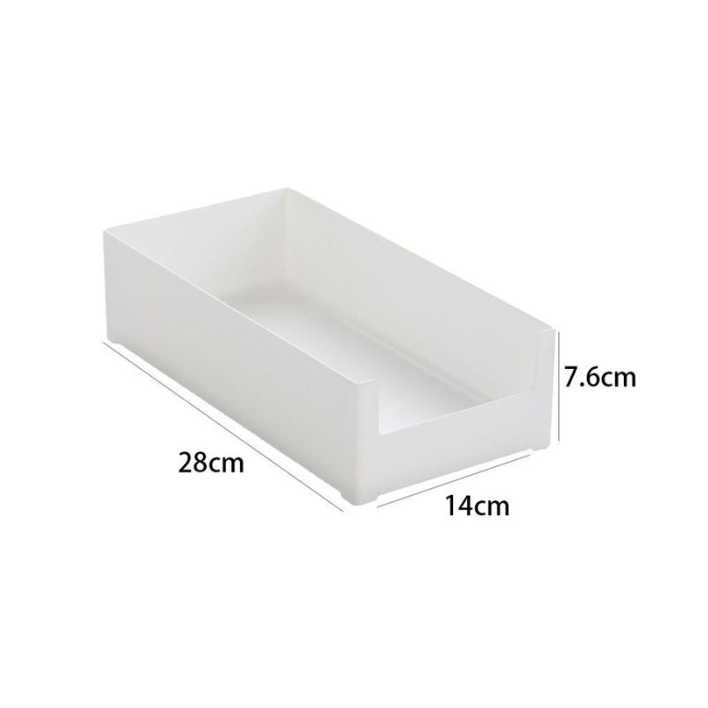 No.fs01 White Storage Box Kitchen Bathroom Drawer Organizing Storage Box