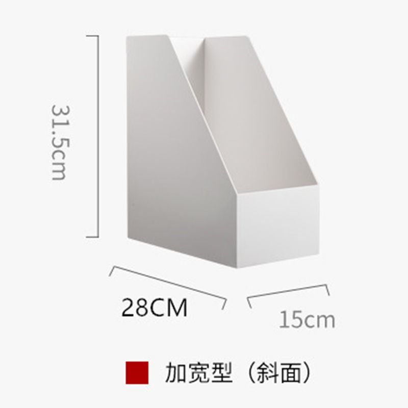 No.MZ01白色直角收納盒 書架整理 辦公室整理 整理膠箱