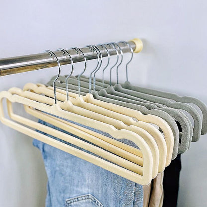 No.19.3 Household adult non-slip seamless flocking trouser rack 【20 pieces】