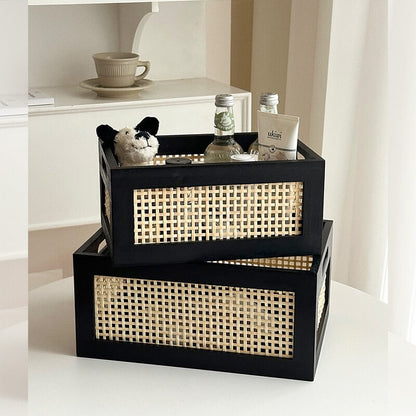 No.2545 retro solid wood storage basket storage box toy jewelry wooden drawer storage box
