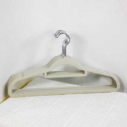 No.221 organizer recommends environmentally friendly translucent flocking, traceless and non-slip clothes hangers 【20 pieces】