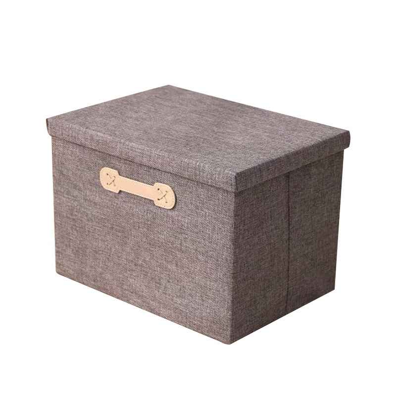 No. LGDZ01 Custom Fabric Storage Box - Size can be customized, minimum order 1 piece, fast shipping. Multiple fabric and handle options available. Ideal for home/school cabinet storage.
