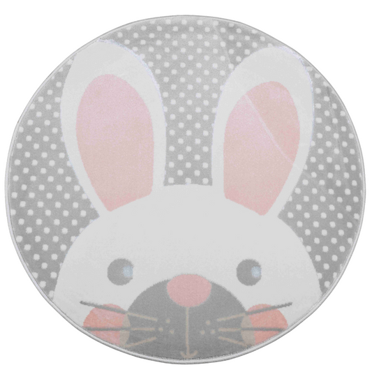 No.F-01 Türkiye imported Nordic cartoon rabbit round carpet children's room layout