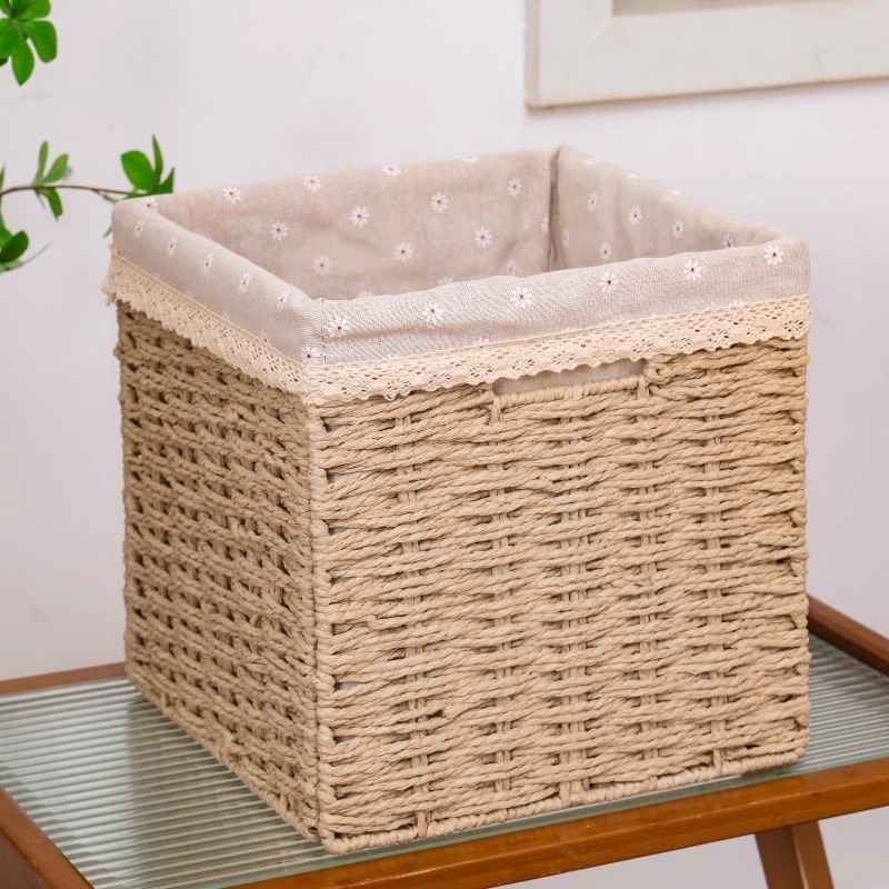 No.LPDZ01 定製手工編織收納筐 1個起訂 客製尺寸 居家櫃體專用收納籃