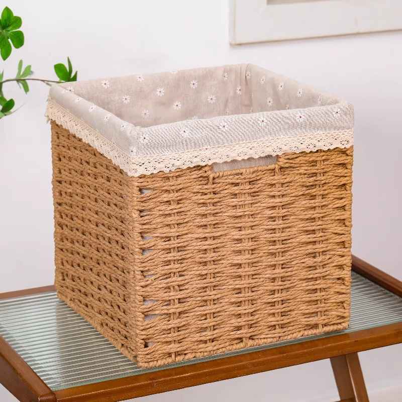 No.LPDZ01 定製手工編織收納筐 1個起訂 客製尺寸 居家櫃體專用收納籃