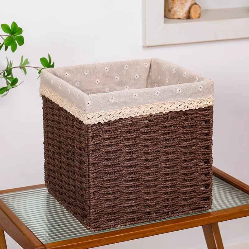 No.LPDZ01 定製手工編織收納筐 1個起訂 客製尺寸 居家櫃體專用收納籃