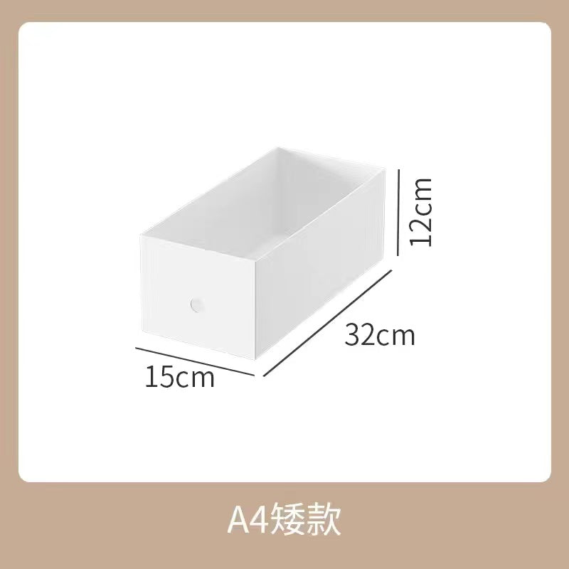 No.MZ01 white right-angle storage box bookshelf organizer office organizer organizer plastic box