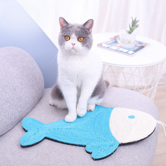 No.xile03 fish-shaped sisal mat cat scratching board to prevent cats from scratching the sofa