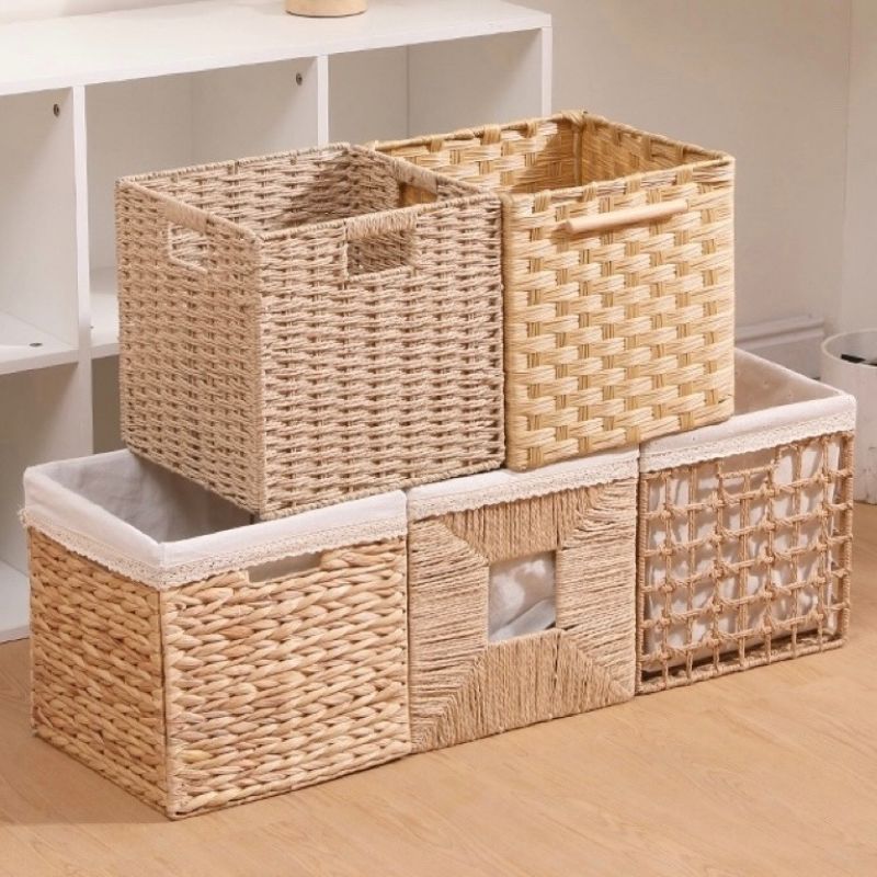 No.LPDZ01 定製手工編織收納筐 1個起訂 客製尺寸 居家櫃體專用收納籃