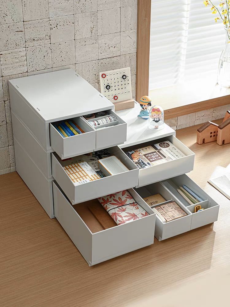 No.MQ97 Desktop multi-layer sundries organizer drawer-type storage box Desktop A4 file box office storage combination locker