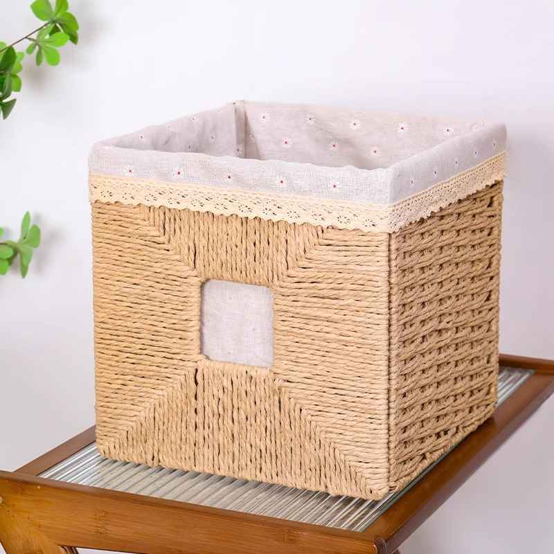 No.LPDZ01 定製手工編織收納筐 1個起訂 客製尺寸 居家櫃體專用收納籃