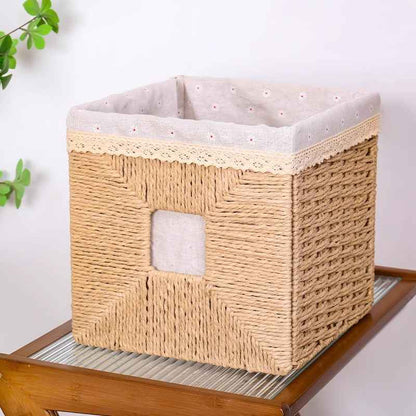 No.LPDZ01 定製手工編織收納筐 1個起訂 客製尺寸 居家櫃體專用收納籃