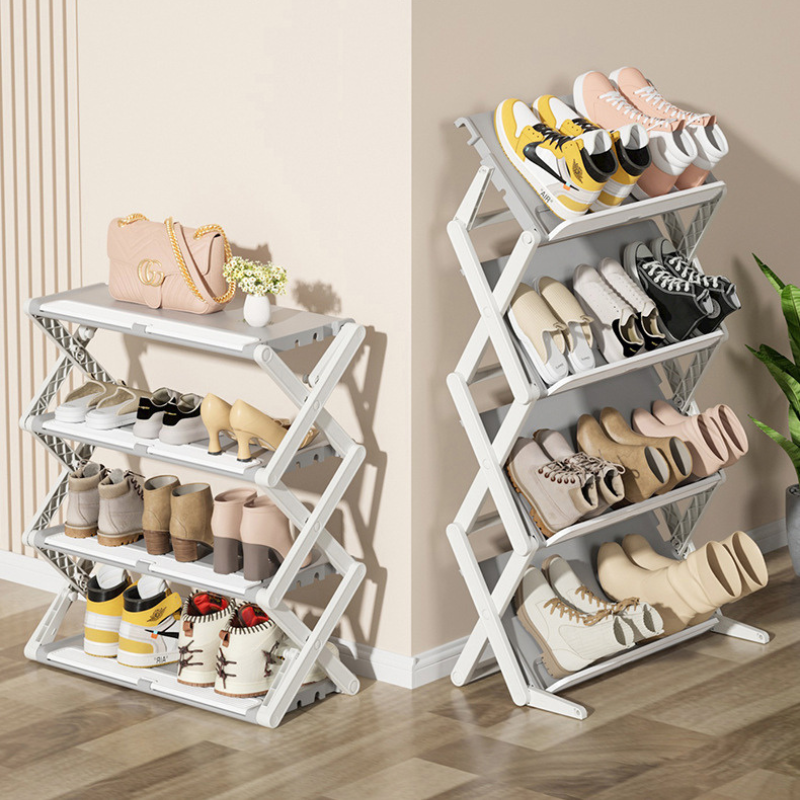 No.DF024 multi-layer installation-free folding shoe rack shoe storage artifact