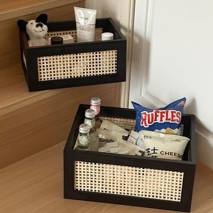 No.2545 retro solid wood storage basket storage box toy jewelry wooden drawer storage box