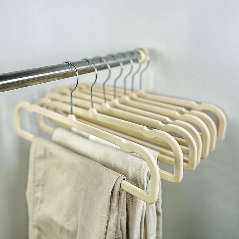 No.19.3 Household adult non-slip seamless flocking trouser rack 【20 pieces】