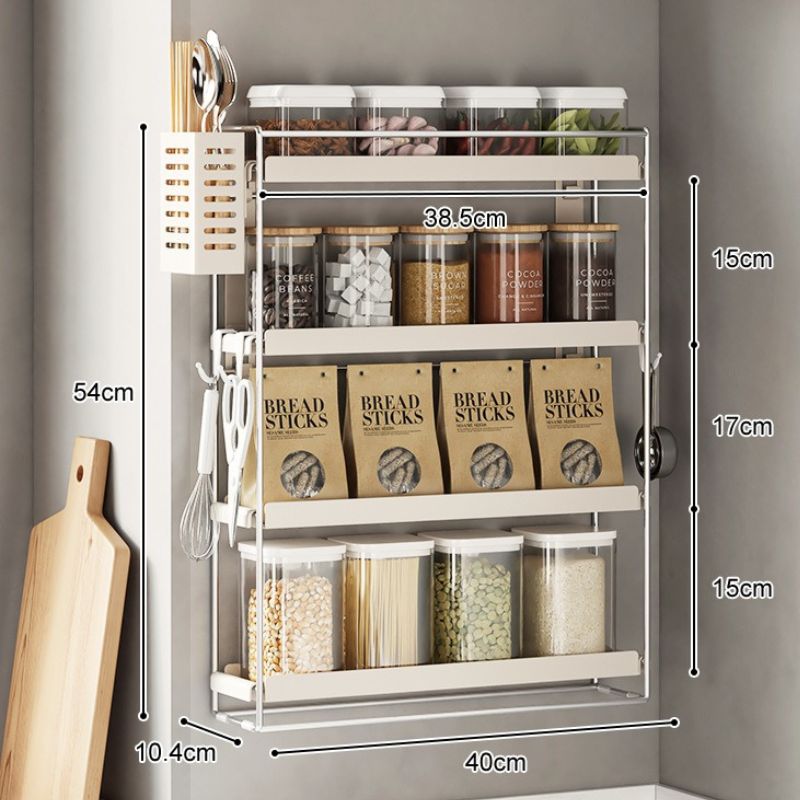 No.BG35 condiment storage rack wall-mounted countertop wall-mounted condiment rack corner punch-free wall kitchen condiment rack narrow