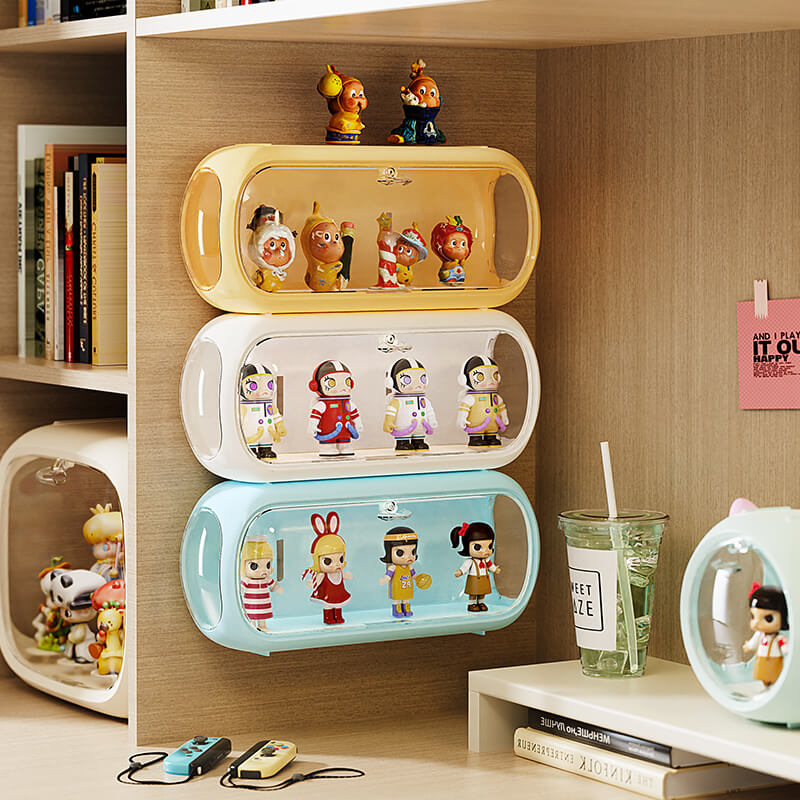 Laay Zone | No.QH-3002 Dust-proof blind box hand-made office dolls gashapon storage display box