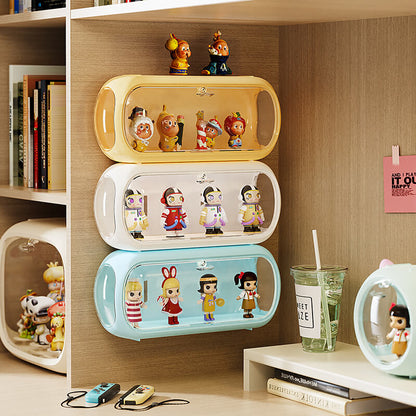 Laay Zone | No.QH-3002 Dust-proof blind box hand-made office dolls gashapon storage display box