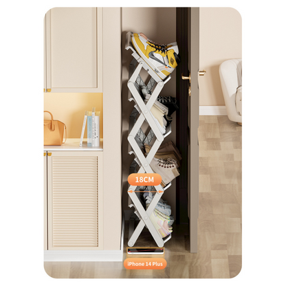 No.DF024 multi-layer installation-free folding shoe rack shoe storage artifact