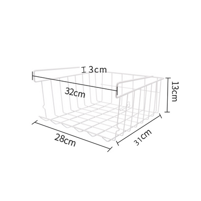 No.SYB-301B廚房吊櫃下掛籃置物架 分層整理架 衣櫃懸掛式可疊加收納架