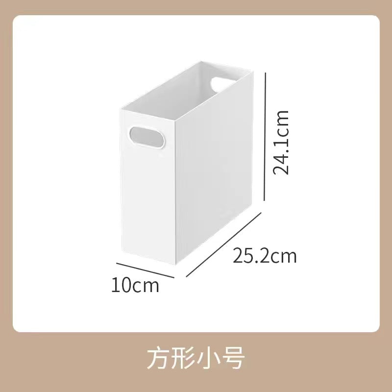 No.MZ01 white right-angle storage box bookshelf organizer office organizer organizer plastic box